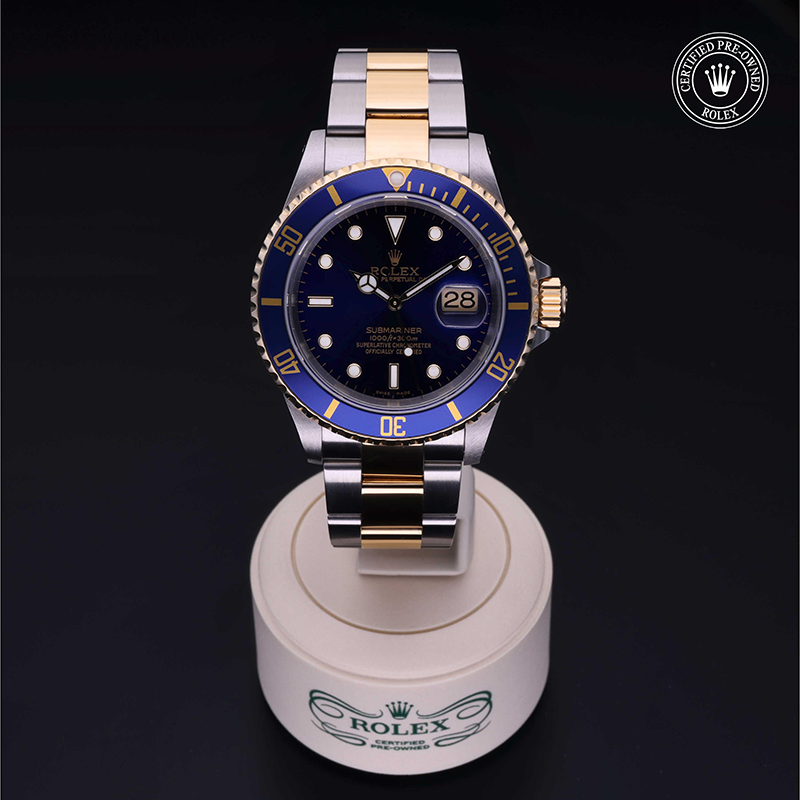 Rolex Certified Pre-Owned: Oyster Perpetual  Submariner Date, 40 mm, in Acciaio/oro G, 2002, 16613 | Severi Gioielli