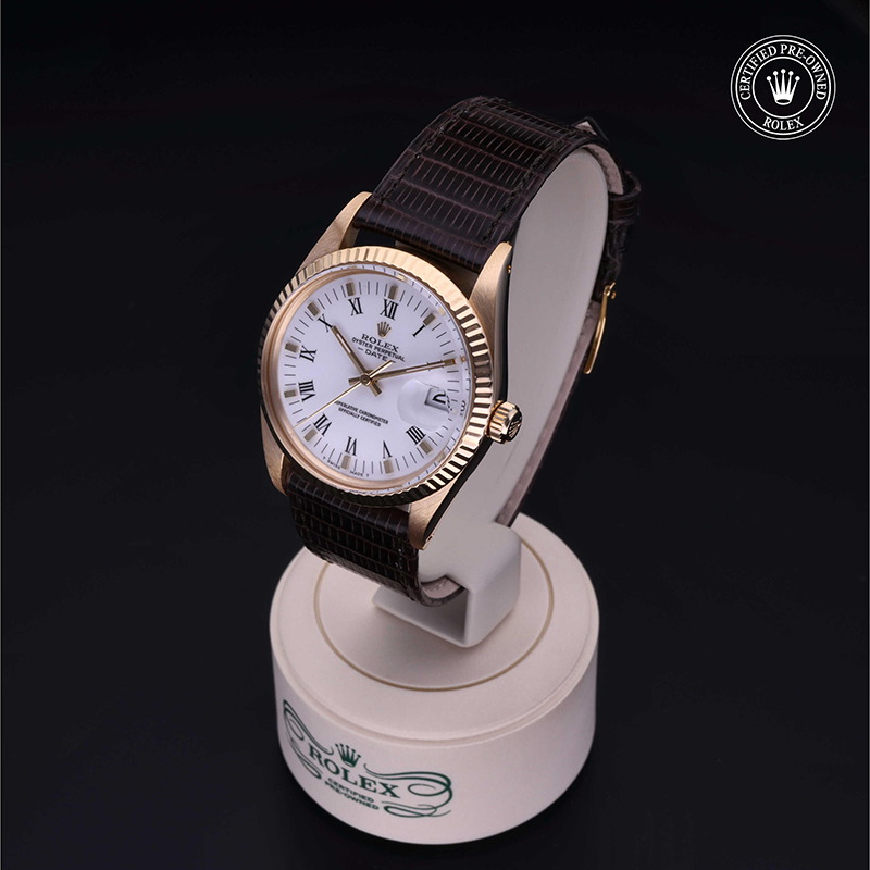 Rolex Certified Pre-Owned: Oyster Perpetual  Date 34, 34 mm, in Oro 18 CT.G, 1988, 15038 | Severi Gioielli