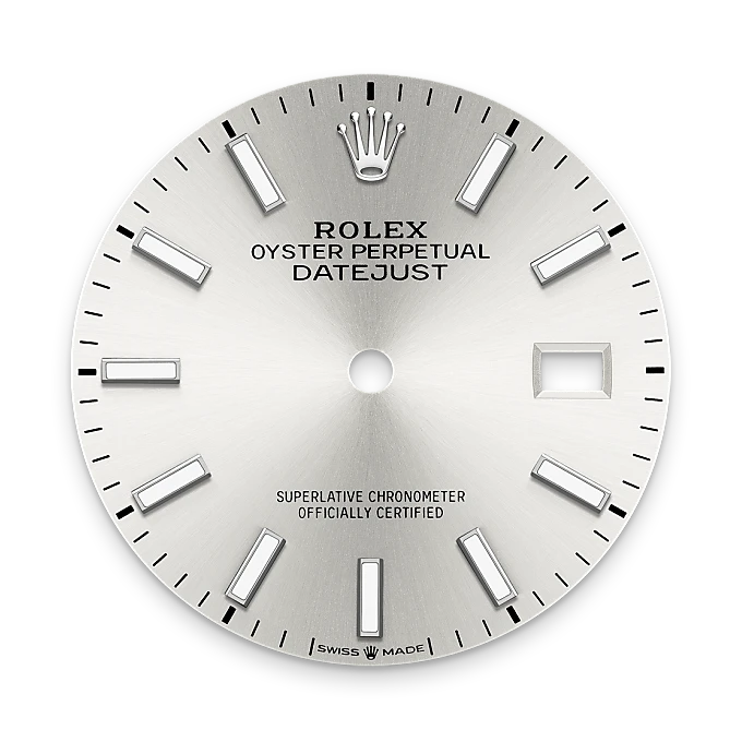 rolex M126200-0002 - Il quadrante argentato