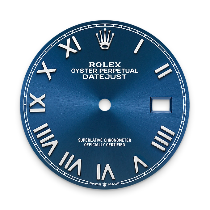 rolex M126234-0069   - Il quadrante blu vivo