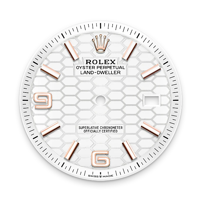 rolex M127335-0001   - Il quadrante bianco intenso
